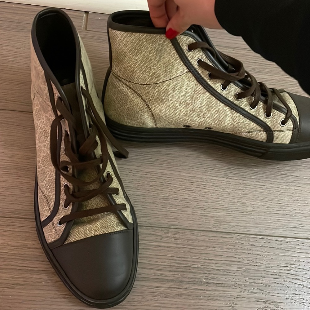 Mens Gucci Canvas California hightop sneakers